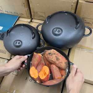Marvelous Sweet Potato Baking Tool Exported to Japan Sweet Potato Baking Pot Cast-iron Roasting Pot Household Sweet Potato Baking Pot Oven Fuel Gas Dedicated Pot