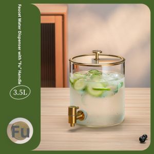 CRISTALGLASS | High-temperature Resistant Beverage Dispenser with Tap