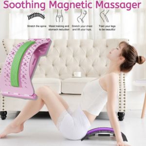 Magnetic Therapy Acupuncture Massage Lumbar Stretcher Massager Corrects Curvature Stretcher Health Massage Equipment