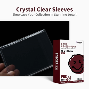 240pcs Blueberry Toploader Sleeves  High Clarity for 35PT TopLoader Cards Team Bag Fit 3x4 TopLoaders TCG BERYFAM