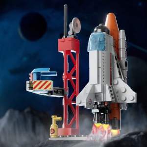 2024 New Space Shuttle Rocket Building Blocks Assembling Toys Educational Children 6-12 Years Old Gift