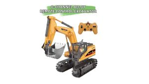 Jackjacktoys Mainan Kendaraan Konstruksi Anak Remote Control Diecast Excavator Alloy Engineering