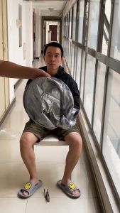 ES.ผ้าคลุมตัดผม แบบเก็บผมไม่ร่วงลงพื้น เสื้อคลุม รองผม ปลีก/ส่ง EASYHOME E302