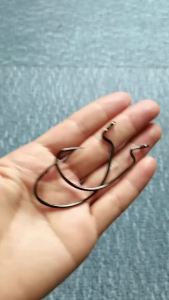 JOHNCOO 10pcs 4X Blood Fishing Hook Carbon Steel Wide Crank Hook Offset Fishhook Soft Worm Barbed Hook Carp Fishing Hooks
