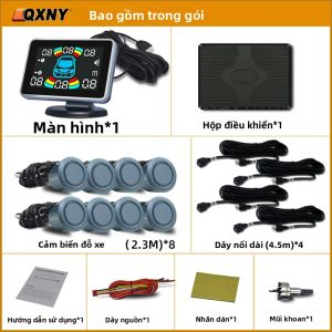 Cảm Biến Đỗ Xe Parktronic 8 Hệ Thống Cảnh Báo Lùi Tự Động Radar Hỗ Trợ Đỗ Xe Thiết Bị Điện Tử Ô Tô Không Nhìn Thấy Được Với Còi Báo Động Hỗ Trợ Lùi Xe