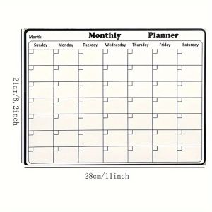 Mr. Paper Whiteboard Magnetic Refrigerator Sticker 1 Learning Month Plan Record Planning Life Cixi Sticker Gifts for Friends