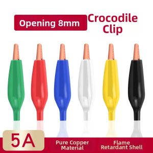 kuicc | Red and Black Large Copper Alligator Clips