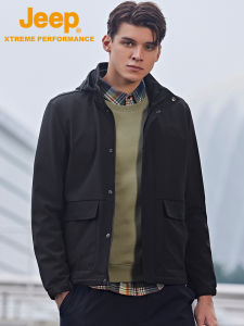 Jeep | Jeep Mens Outdoor Softshell Jacket Fleece Lined Windproof Waterproof Casual Coat Autumn Winter Leisure Outerwear