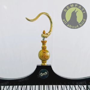 SEMPATI Gantungan Sangkar Burung Cungkok Gold Plus & Pion Daun Kelas Pasar