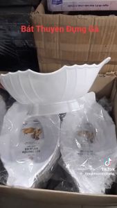 Bát đĩa thuyền đựng gà hoa quả tài lộc may mắn My Home DN256