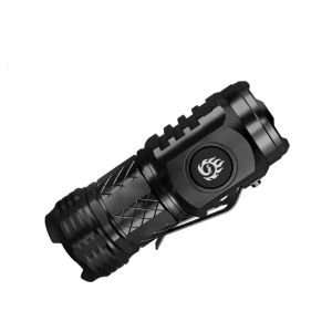 Portable High Brightness 3 LED Flashlight with Type-C Charging Power Display Mini Outdoor Light for Fishing Camping