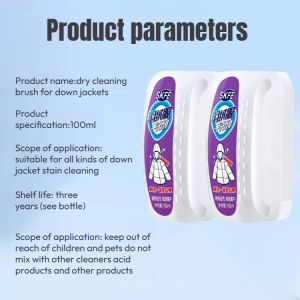 羽绒服干洗剂⚡Down Jacket Dry Cleaner With Cleaning Brush Down Jacket Cleaning Tool Quickdrying Dry Cleaner Fluffy Antistatic Aroma Longlasting Fragrance Down Jacket Quickdrying Cle