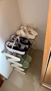 SHENAR - RAK SEPATU ZIGZAG - RAK SANDAL 4 SUSUN DAN 3 SUSUN - RAK SEPATU SERBAGUNA - Z SHAPE SHOE RACK