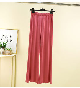 กางเกงโยคะทรงหลวมเอวสูง ทรงตรง ทรงหลวม ไซส์ใหญ่ สำหรับผู้หญิง สไตล์ลำลอง กางเกงเต้นรำ เอวยางยืด โพลีเอสเตอร์