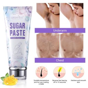 100% Natural Organic Cold Wax Hair Removal Wax Sugar Wax Hair Removal Soft Wax Calf Underarm Arm Hair Removal Wax 150g