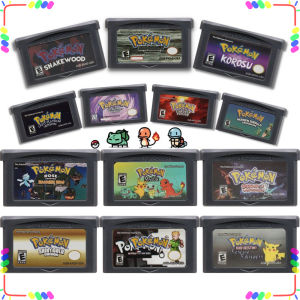 Bandai | GBA Pokemon Game Cartridge 32-Bit Video Game Console Card AshGray Liquid Crystal Light Platinum Moemon Emerald English Language