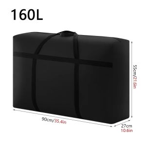 40-160L Waterproof Moving Luggage Bags Laundry Shopping Bag Foldable Luggage Travel Bag Large Capacity Quilt Organizer