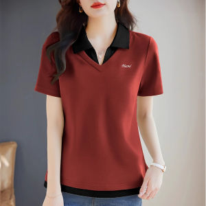 HUAXUNRAN | Fashionable Short Sleeve T-shirt for Women 2025 Summer