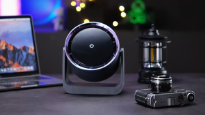 Mori Kipas Angin Meja Tampilan Digital LED / Strong Wind 5 Gear Wind Speed Kipas Dinding / Pengoperasian Layar Sentuh dengan Lampu Malam / Dapat dikenakan biaya Garansi 1 tahun