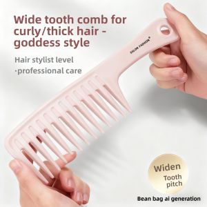 SALON FASHION | Wide-Tooth Comb for Long Hair Styling