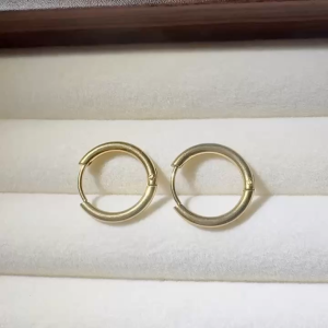 TBK 18K Gold Hoop Earrings Accessories for Women 558E
