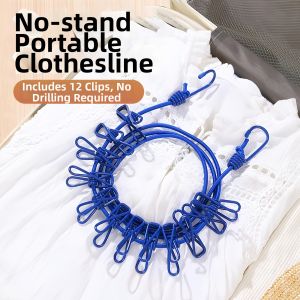 LUTUMEI | Travel Portable Folding Clothesline Windproof and Sun-resistant