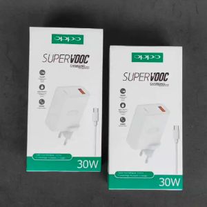 Charger / Carger / Cas Oppo Reno 1 2 2F 3 3 Pro 4 4F 5F 10X ZOOM K3 K5 F17 Pro A91 A16 A33 A5 A52 A53 A54 A55 A9 A92 A74 5G 2020 30W 30 Watt 30Watt Type C Super VOOC Fast Charging