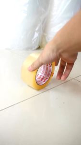 Lakban Bening dan Cokelat Ukuran 45 mm Isolasi Paking Kemasan Murah