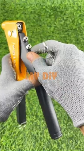 MYDIYHOMEDEPOT - WELLOO Heavy Duty Hand Riveter 10" And Riveter Gun With 4 Pcs Nozzle 2.4mm(3/32") 3.2mm(1/8") 4.0mm(5/32") 4.8mm(3/16")