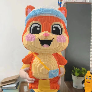 Nanafine【🔥พร้อมส่ง🔥】29-47CM กระรอกบล็อกดินสอสี Xinxin กล้วยบล็อกอนุภาคขนาดเล็กประกอบเด็กปริศนาของเล่นของขวัญ