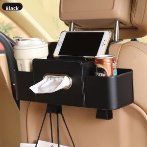 BONINGYU | Car Backseat Organizer Multi-function Storage Box Cup Holder Phone Stand Tissue Dispenser
