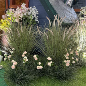 ต้นไม้เทียมสำหรับตกแต่งสวนภายในแบบติดผนัง ด้านข้างปลอกหุ้ม ป้องกันไฟได้ ไม่เป็นพิษ ไม่ต้องดูแล รุ่นขนาดเล็ก