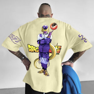 เสื้อยืดคอกลมแขนสั้นลายวันพีซลูฟี่ ผ้าฝ้าย ทรงหลวม สไตล์อเมริกัน สำหรับผู้ชายและผู้หญิง ใส่สบาย ระบายอากาศได้ดี เหมาะสำหรับฤดูร้อน