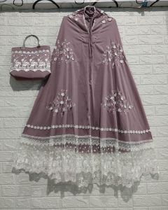 Mukena katun diana//Mukena seserahan//Mukena cantik//Mukena traveling