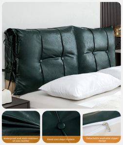 Dreaming the witch | Waterproof Oil Wax Leather Headboard Cushion Washable