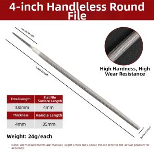 GONGFUMEN | Flat File Coarse Medium Fine Teeth Polishing 8 Inches