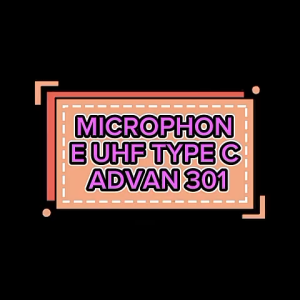 N114 MICROPHONE UHF CAS CHARGE ORIGINAL SNI USB TIPE C WIRELES MIC MIK JARAK JAUH BESI ADVANCE MIX D