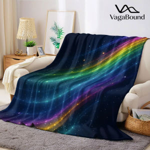 Chăn Nỉ Galaxy Lấp Lánh Cầu Vồng Ấm Áp Mềm Mại Trang Trí Halloween Giáng Sinh Dùng Được Quanh Năm Quà Tặng Ấm Áp 100% Polyester Chất Liệu Lông San Hô