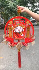 Thần Tài Lắc Lư Chữ VIỆT Treo Cửa May Mắn Trang Trí Tết