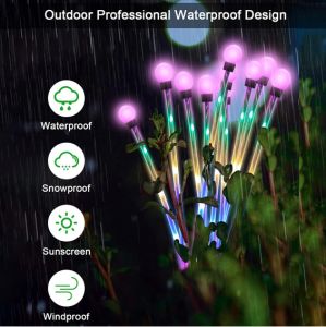 🎉【Readystock】 + FREE Shipping🎉 10 Head 70LED Solar Garden Lights Upgraded Solar Swaying Light Solar Firefly Lights for Yard Patio Pathway Decorative