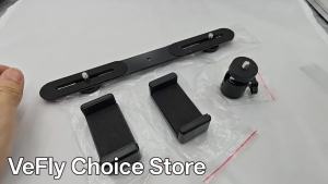 VeFly | 1/4 Dual Flash Bracket Mount Holder Straight Extension Bar For Flashing Tripod DSLR Camera LED Lighting Stand