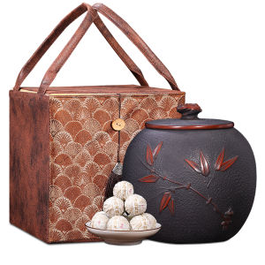 DIANPINHAO | 10 Years+ Aged Pu-erh Green Tea Handmade Yunnan Ancient Trees Dragon Beads Tea Caddy Gift Box