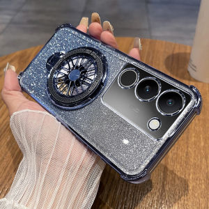 Vivo S17 pro Full Cover Anti-Fall Silicone Case with Airbag for Men Curved Screen Mobile Phone Protective Shell Soft Silicone