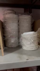 Mangkok Plastik M5 Sekali Pakai Putih Susu Kecil Muliapack ISI 50 PCS