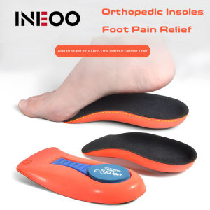 INEOO 1Pair Arch Support Orthopedic Heel Pad Sneakers Shoe Insert Plantar Fascitis Half Insoles Heel Cushion