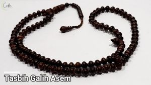 Tasbih Muslim Kayu Bertuah Galih Asem Asli Model Profil Yang Unik Isi 99 Butir