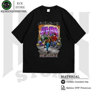 Kaos Hip Hop Break Dance Baju T-shirt Pakaian Pria & Wanita