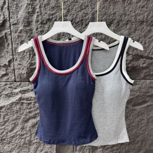 Áo Vest Không Tay Màu Khối Cho Nữ Mùa Thu 2025 Áo Khoác Ngoài Ôm Vừa Vặn Áo Chui Đầu Cổ Tròn Dài Thường Ngày Áo Chui Đầu