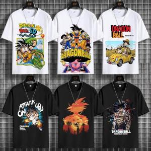 เสื้อยืดแขนสั้นหลวมๆ ลายการ์ตูน Zod Goku สำหรับผู้ชาย ทรงหลวม สไตล์ฤดูร้อน คอกลม ปกติ แฟชั่น เสื้อยืดคอกลมแขนสั้น
