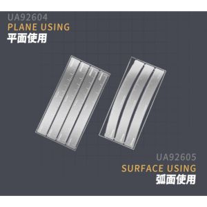 Ustar UA-92604/UA-92605 Etched Hole Distance Ruler for Gundam Scale Model Tools Arc Surface Ruler Assembly Model Building Tools